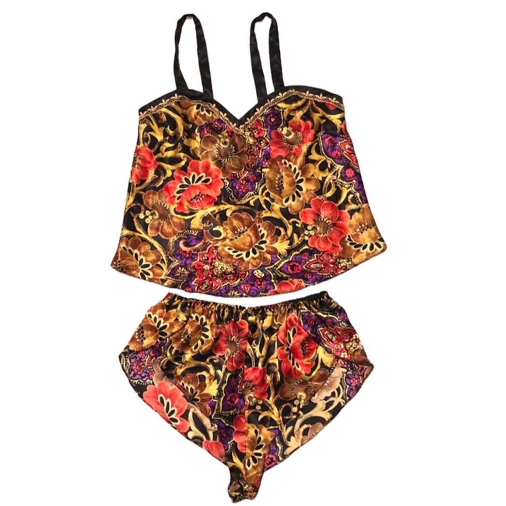 90s California Dynasty Sexy Silky Pajama Set